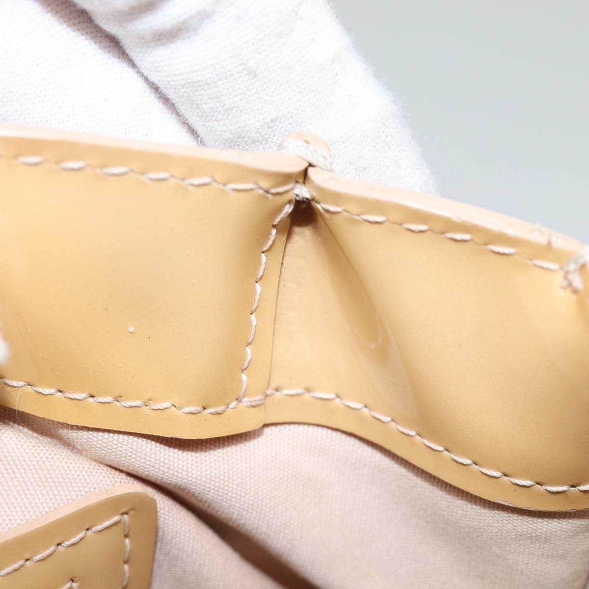 LOUIS VUITTON Vernis Wilshire PM Hand Bag Rose Florentin M91642 LV 71444