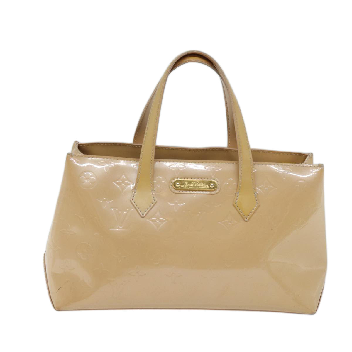 LOUIS VUITTON Vernis Wilshire PM Hand Bag Rose Florentin M91642 LV 71444