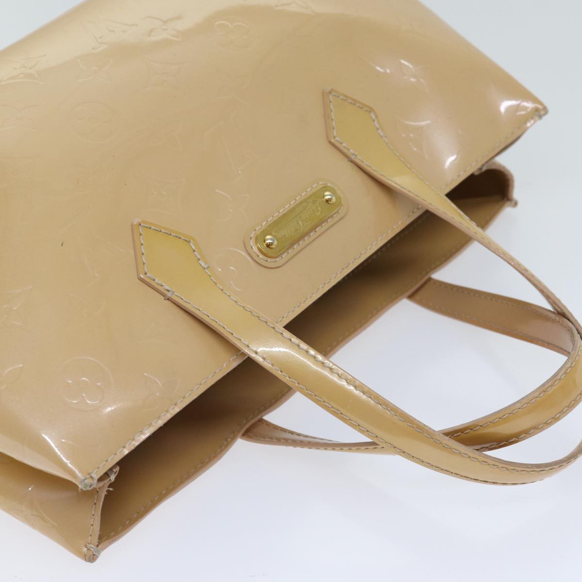 LOUIS VUITTON Vernis Wilshire PM Hand Bag Rose Florentin M91642 LV 71444