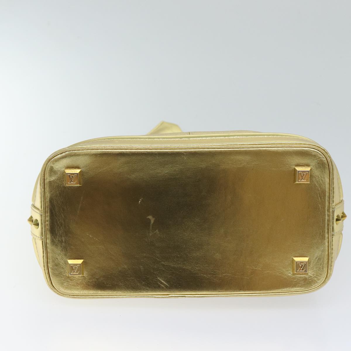 LOUIS VUITTON Suhari Lockit PM Hand Bag Leather Gold All M95433 LV 71447