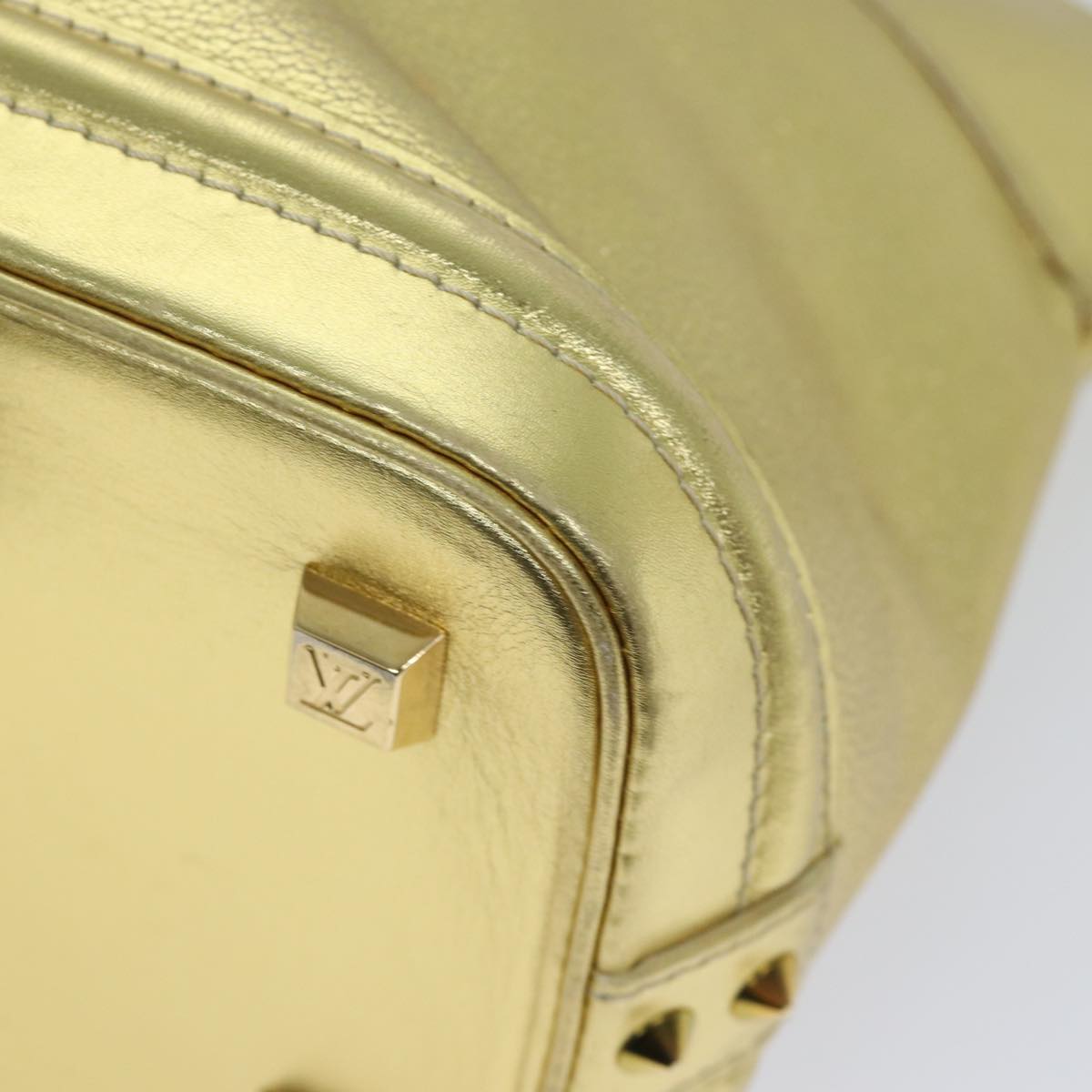 LOUIS VUITTON Suhari Lockit PM Hand Bag Leather Gold All M95433 LV 71447