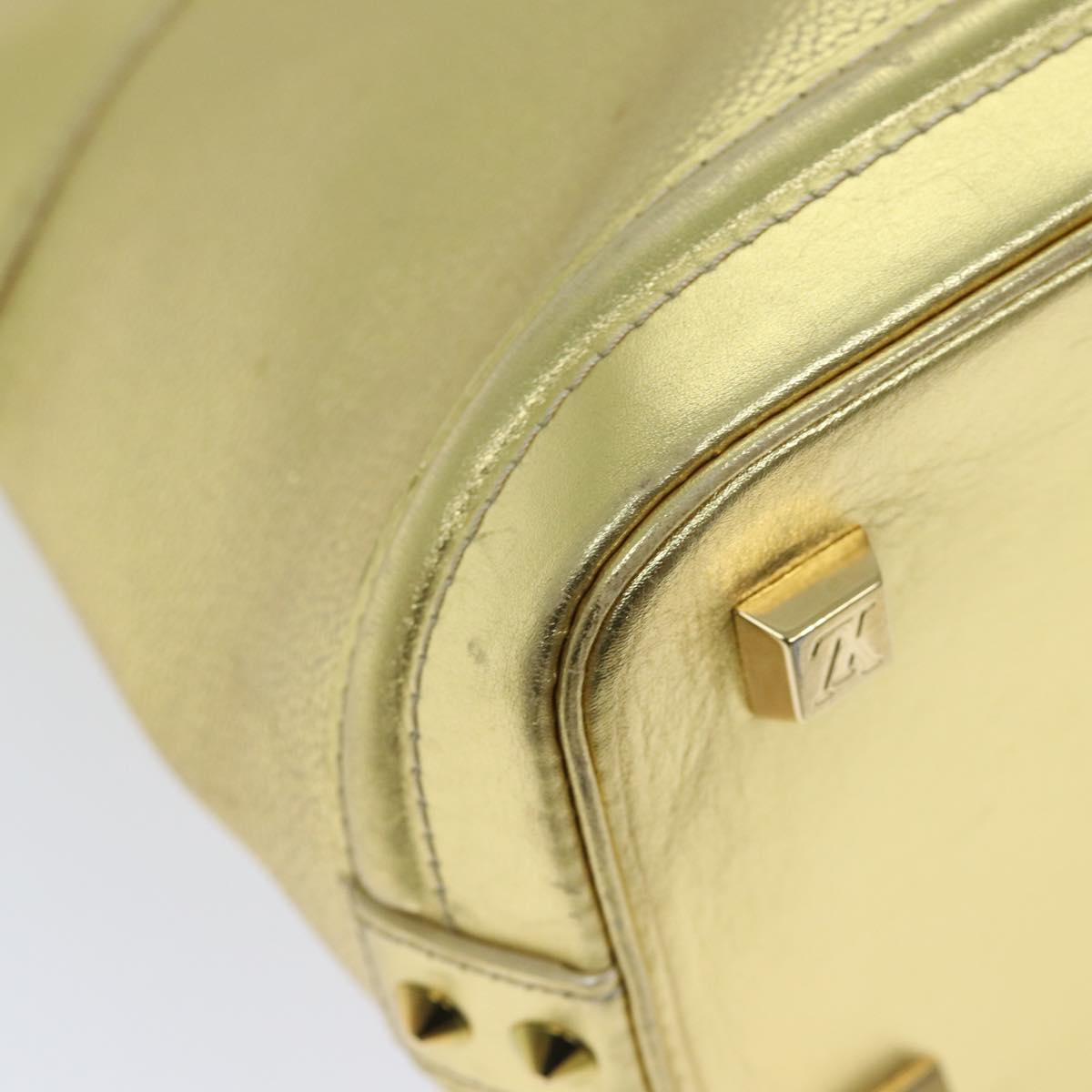 LOUIS VUITTON Suhari Lockit PM Hand Bag Leather Gold All M95433 LV 71447