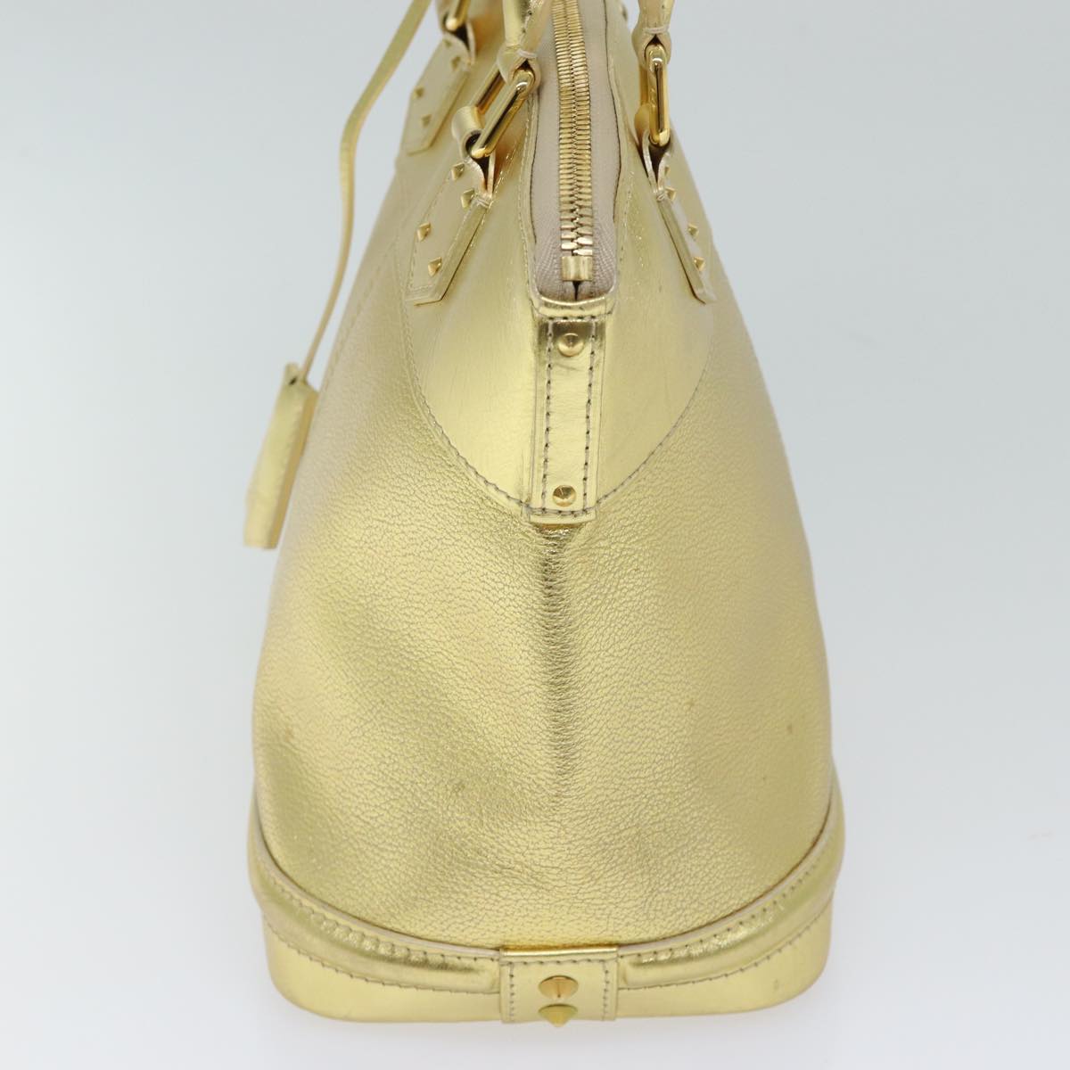 LOUIS VUITTON Suhari Lockit PM Hand Bag Leather Gold All M95433 LV 71447