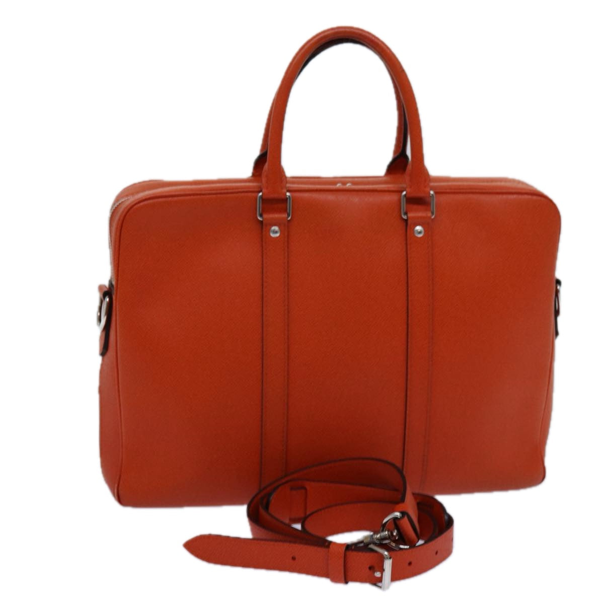 LOUIS VUITTON Taiga Porte Documents Voyage Business Bag Orange M30637 71448