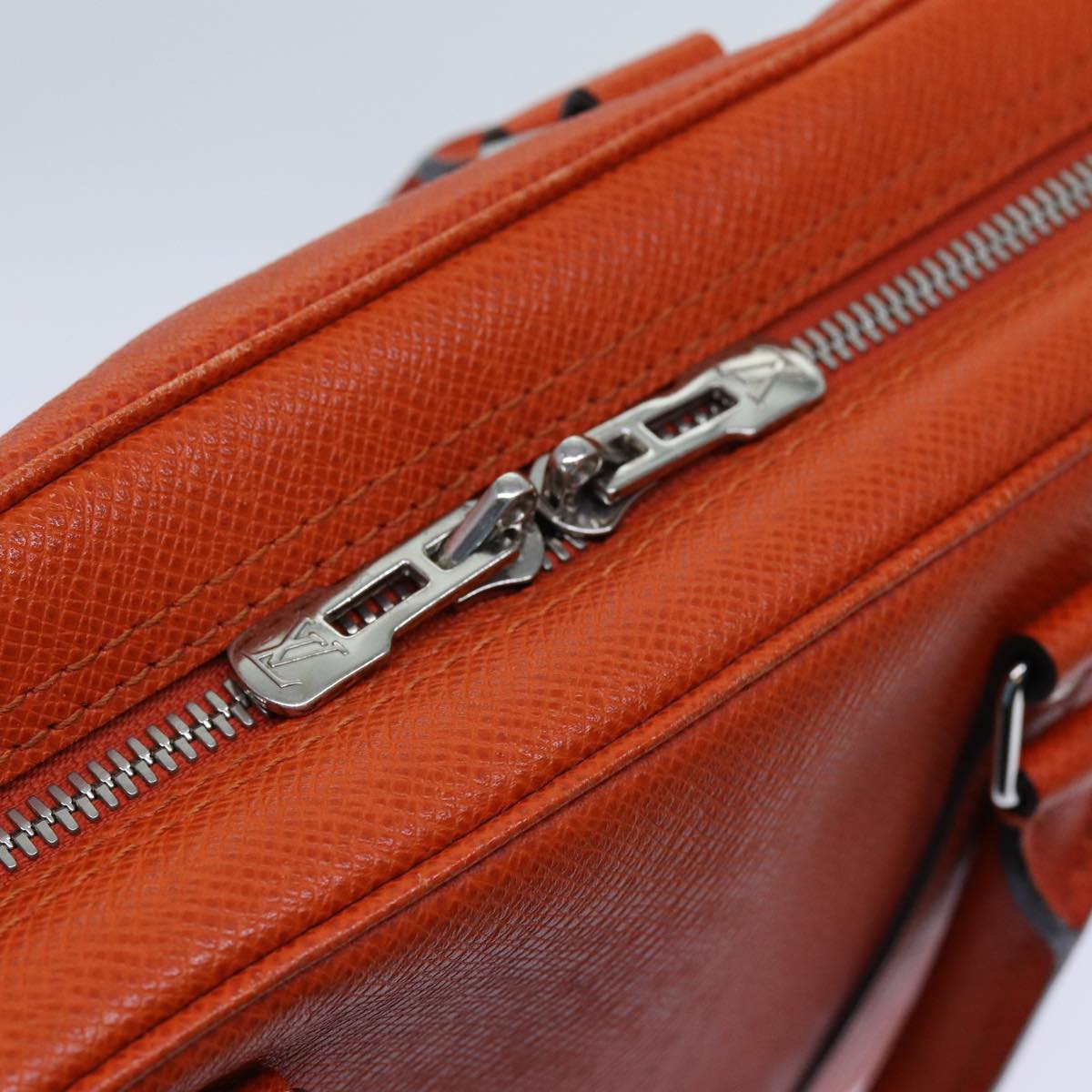 LOUIS VUITTON Taiga Porte Documents Voyage Business Bag Orange M30637 71448