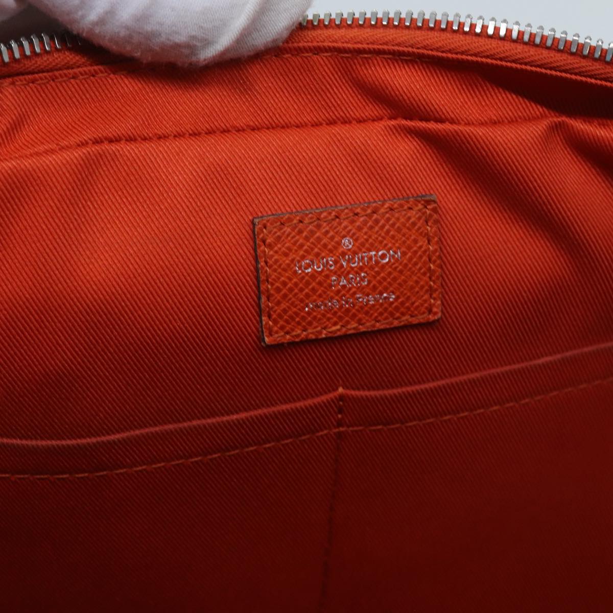 LOUIS VUITTON Taiga Porte Documents Voyage Business Bag Orange M30637 71448
