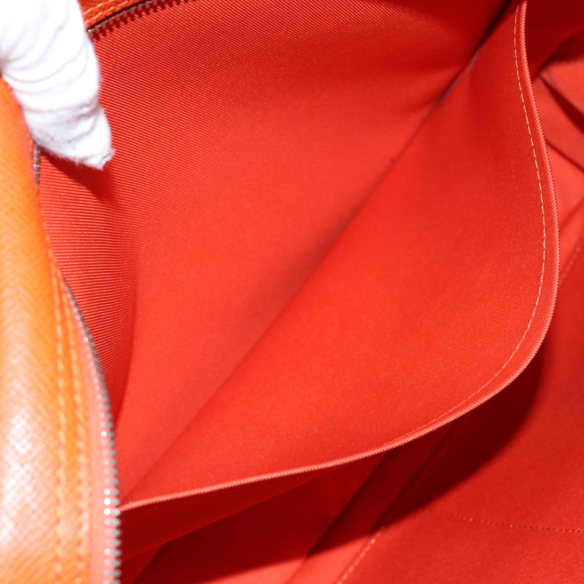 LOUIS VUITTON Taiga Porte Documents Voyage Business Bag Orange M30637 71448