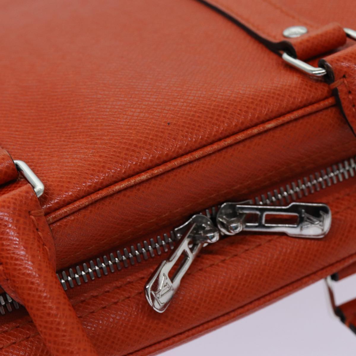 LOUIS VUITTON Taiga Porte Documents Voyage Business Bag Orange M30637 71448