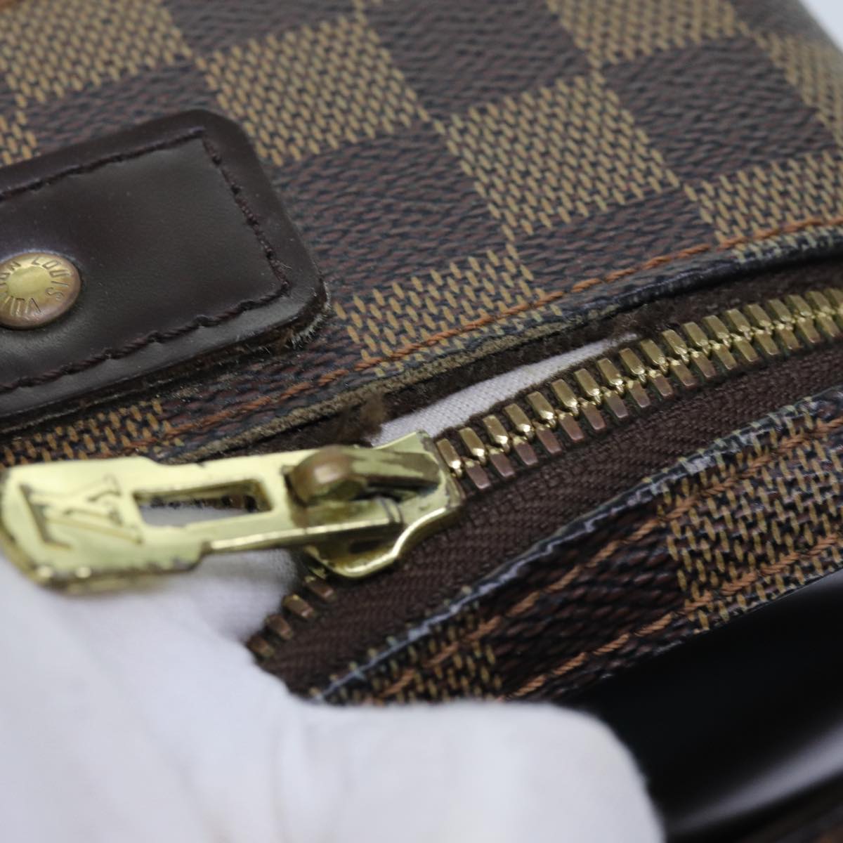 LOUIS VUITTON Damier Ebene Canvas Ordinatur Savana Bag 2way N53355 LV 71452