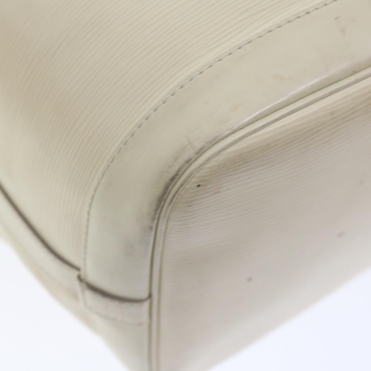 LOUIS VUITTON Epi Noe Shoulder Bag White Yvoire M4084J LV 71460