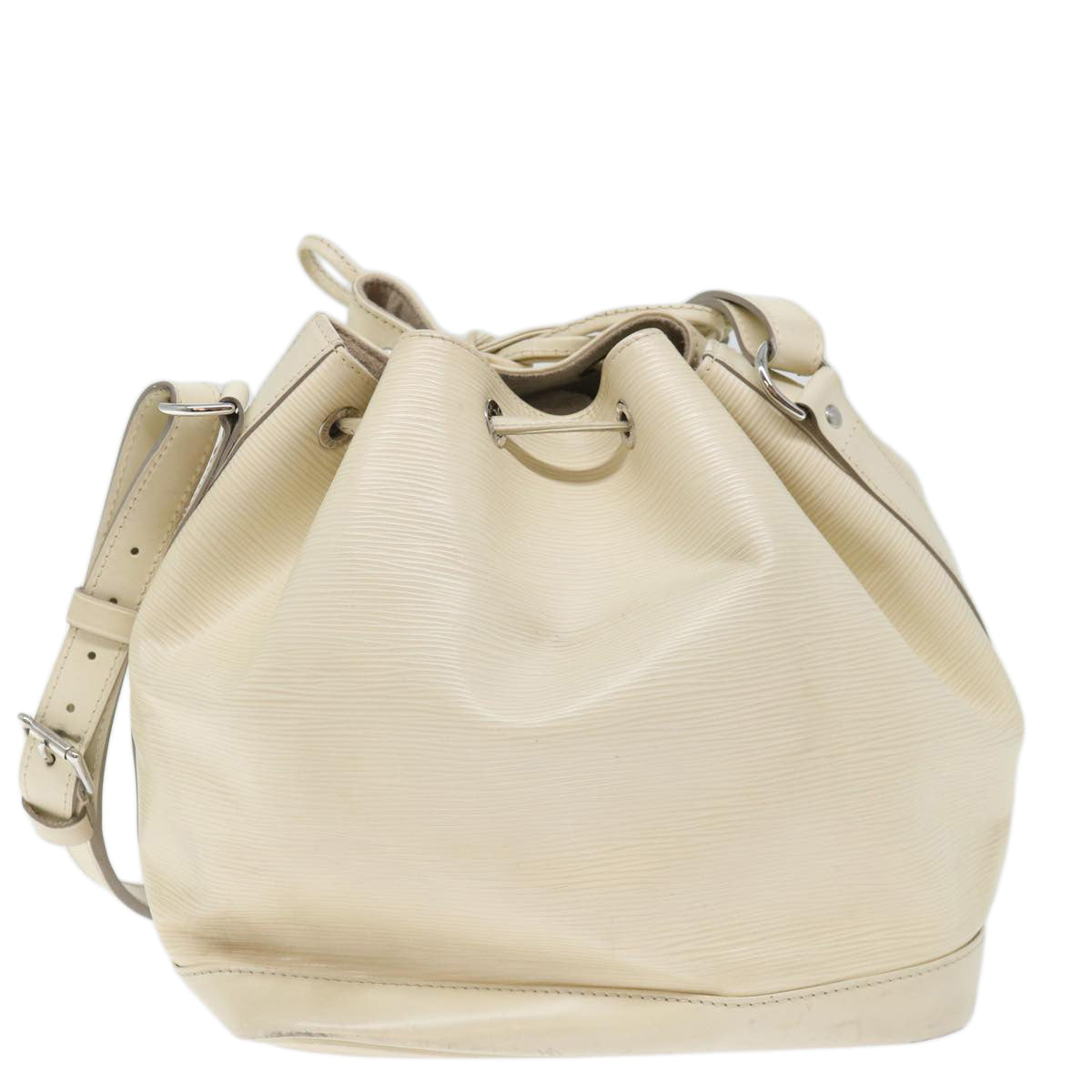LOUIS VUITTON Epi Noe Shoulder Bag White Yvoire M4084J LV 71460