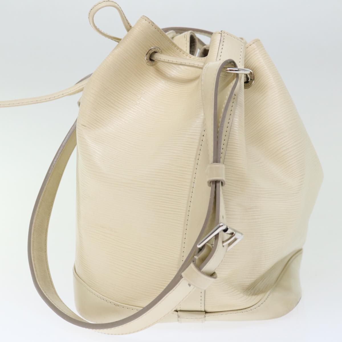 LOUIS VUITTON Epi Noe Shoulder Bag White Yvoire M4084J LV 71460
