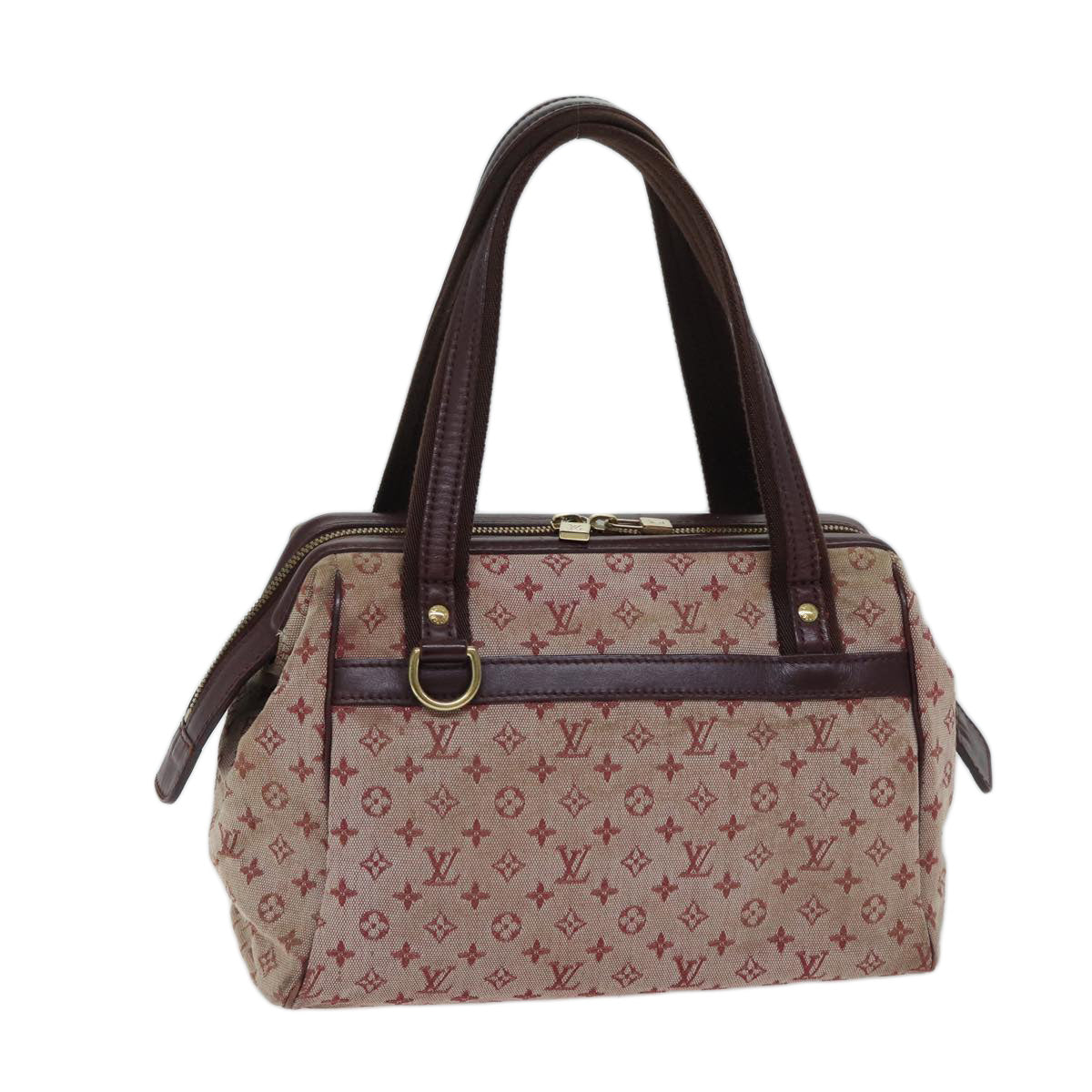 LOUIS VUITTON Monogram Mini Josephine PM Hand Bag Red M92216 LV 71462