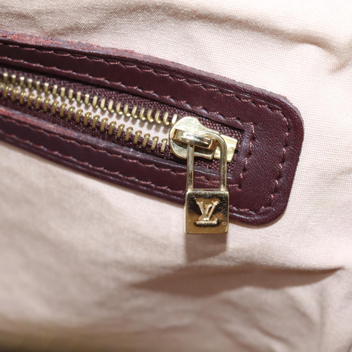 LOUIS VUITTON Monogram Mini Josephine PM Hand Bag Red M92216 LV 71462