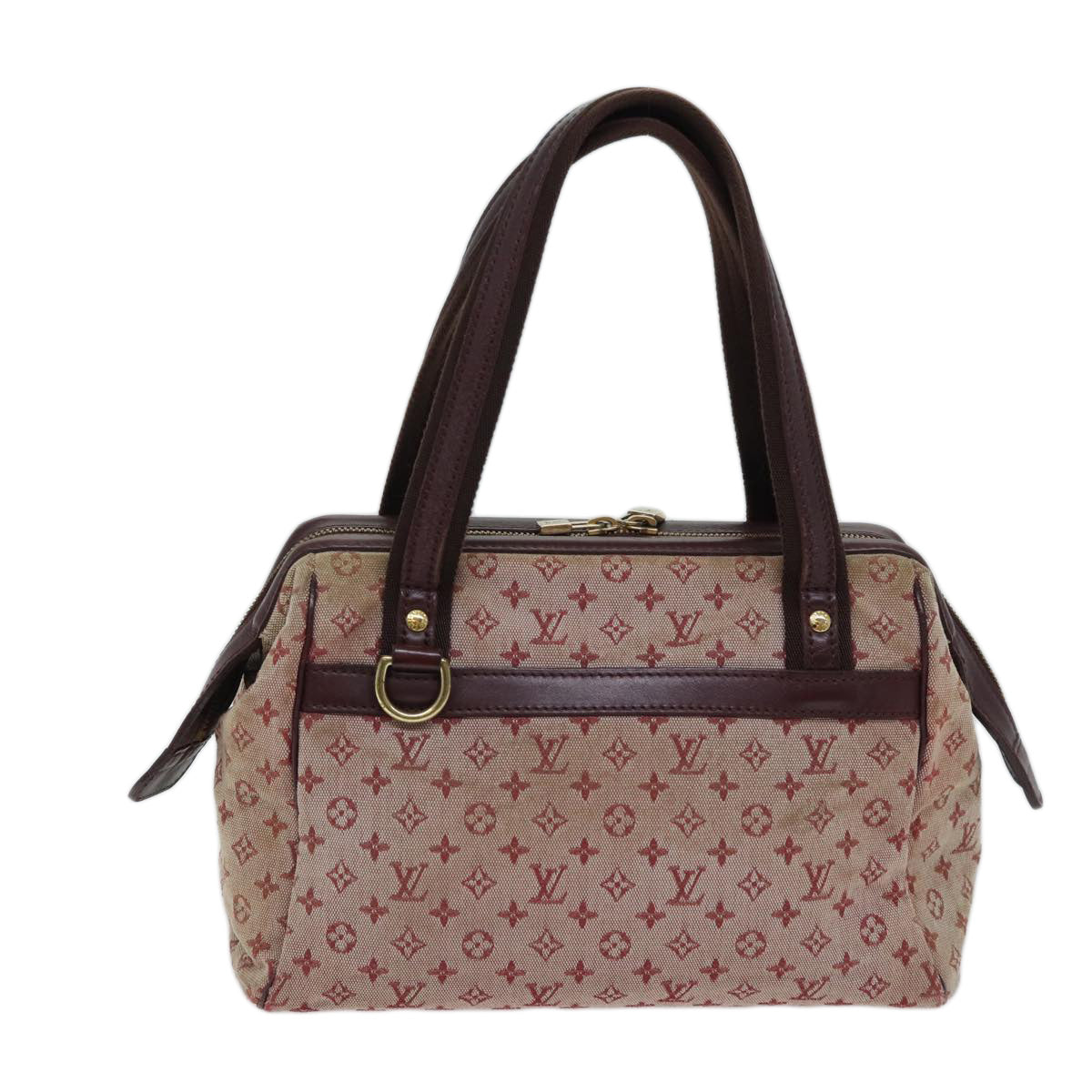 LOUIS VUITTON Monogram Mini Josephine PM Hand Bag Red M92216 LV 71462