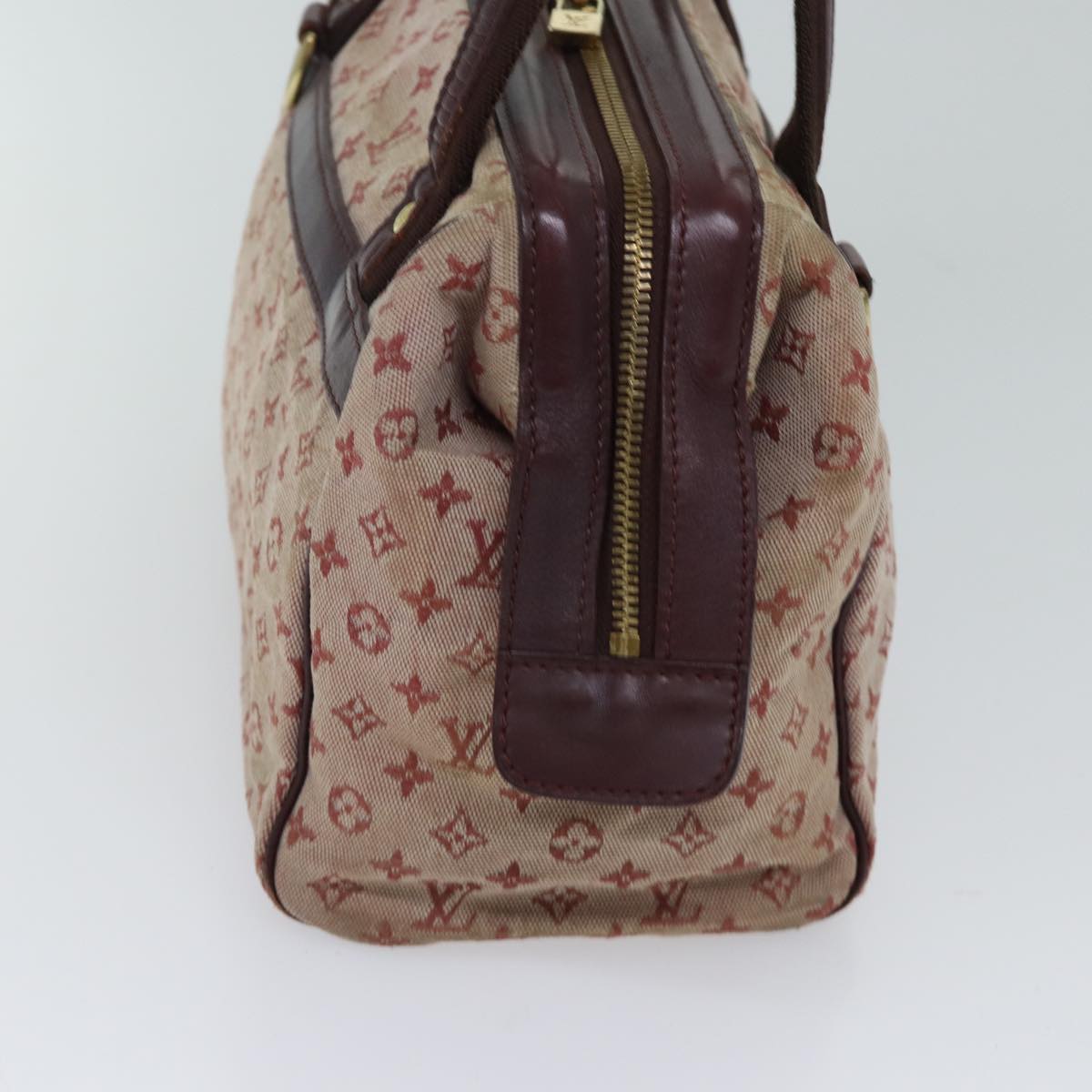 LOUIS VUITTON Monogram Mini Josephine PM Hand Bag Red M92216 LV 71462