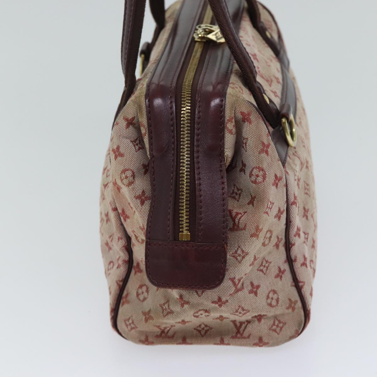 LOUIS VUITTON Monogram Mini Josephine PM Hand Bag Red M92216 LV 71462