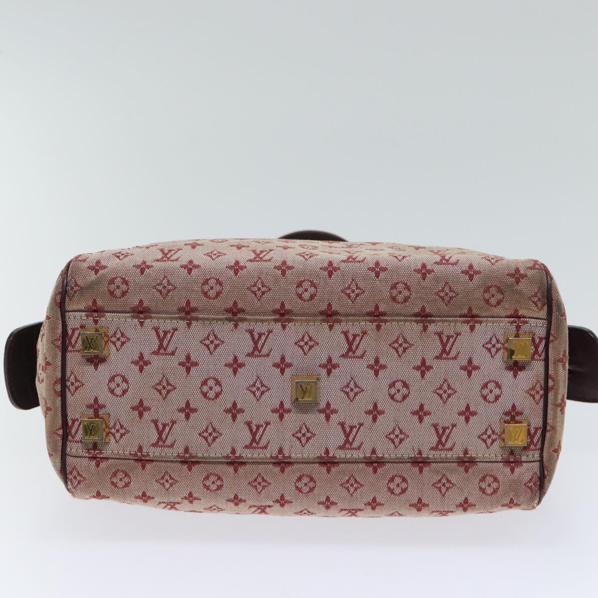 LOUIS VUITTON Monogram Mini Josephine PM Hand Bag Red M92216 LV 71462