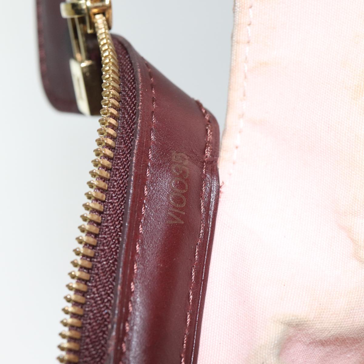 LOUIS VUITTON Monogram Mini Josephine GM Hand Bag Red M92311 LV 71463