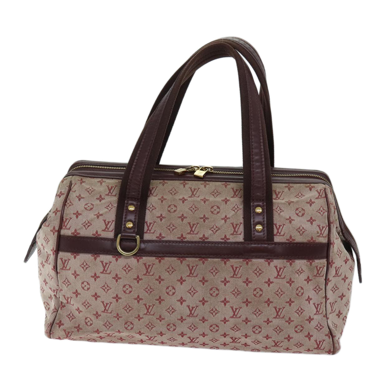 LOUIS VUITTON Monogram Mini Josephine GM Hand Bag Red M92311 LV 71463