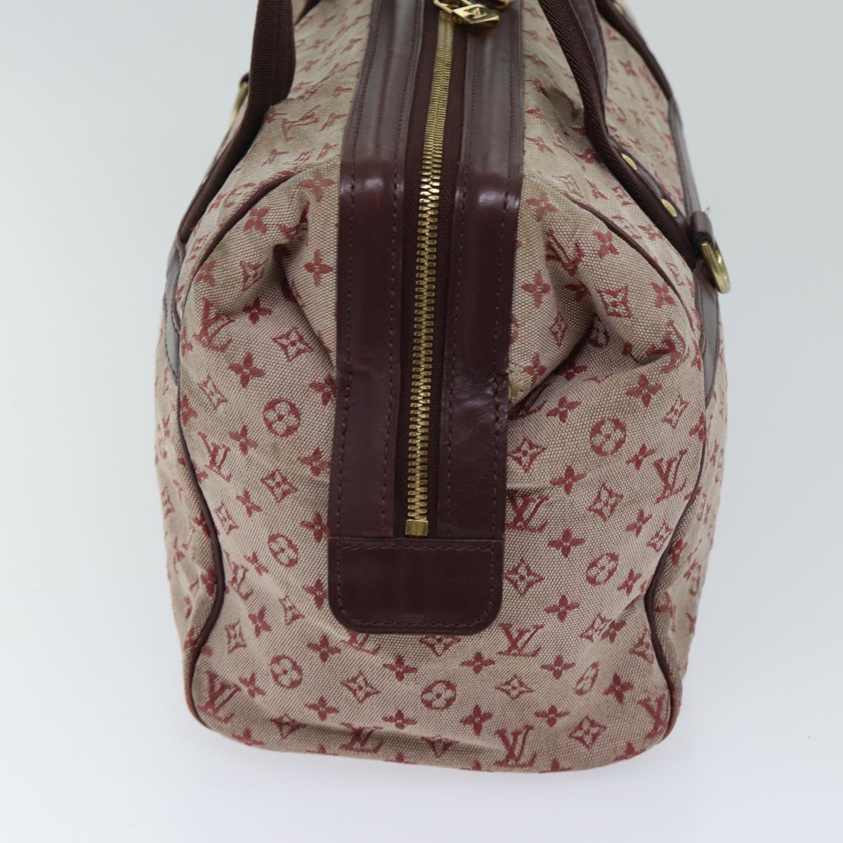 LOUIS VUITTON Monogram Mini Josephine GM Hand Bag Red M92311 LV 71463