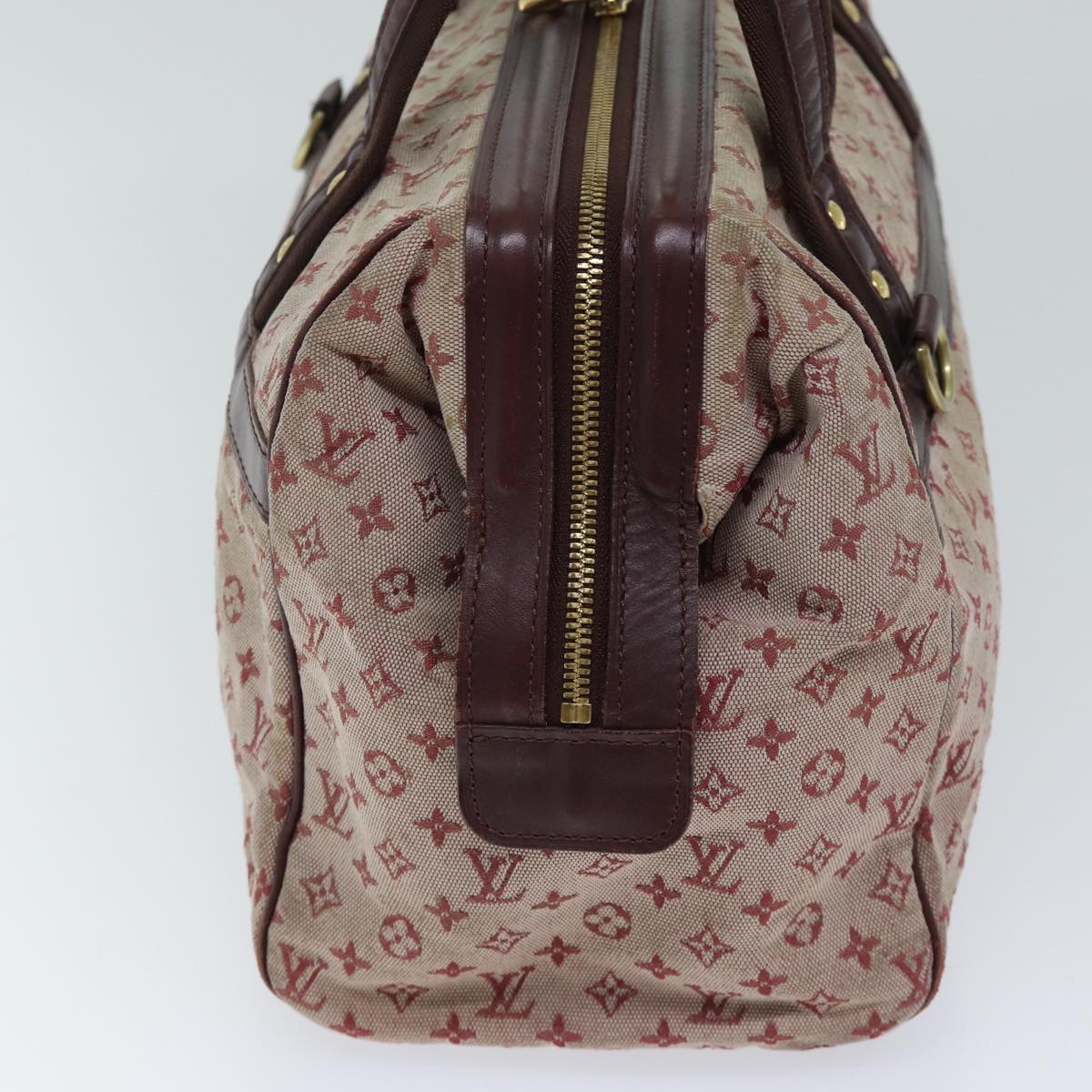 LOUIS VUITTON Monogram Mini Josephine GM Hand Bag Red M92311 LV 71463