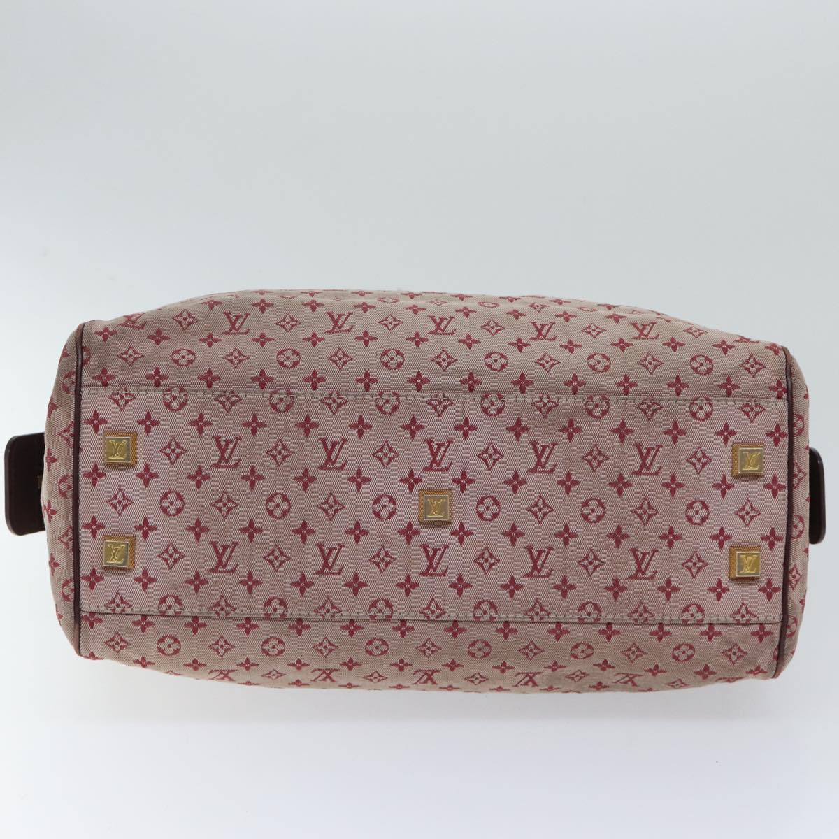 LOUIS VUITTON Monogram Mini Josephine GM Hand Bag Red M92311 LV 71463