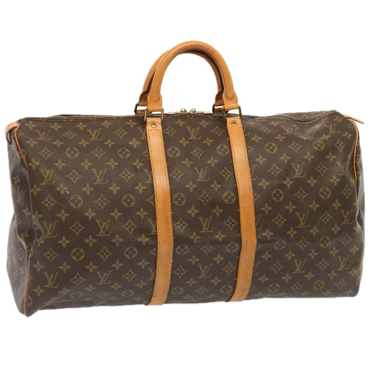 LOUIS VUITTON Monogram Keepall 55 Boston Bag M41424 LV 71471