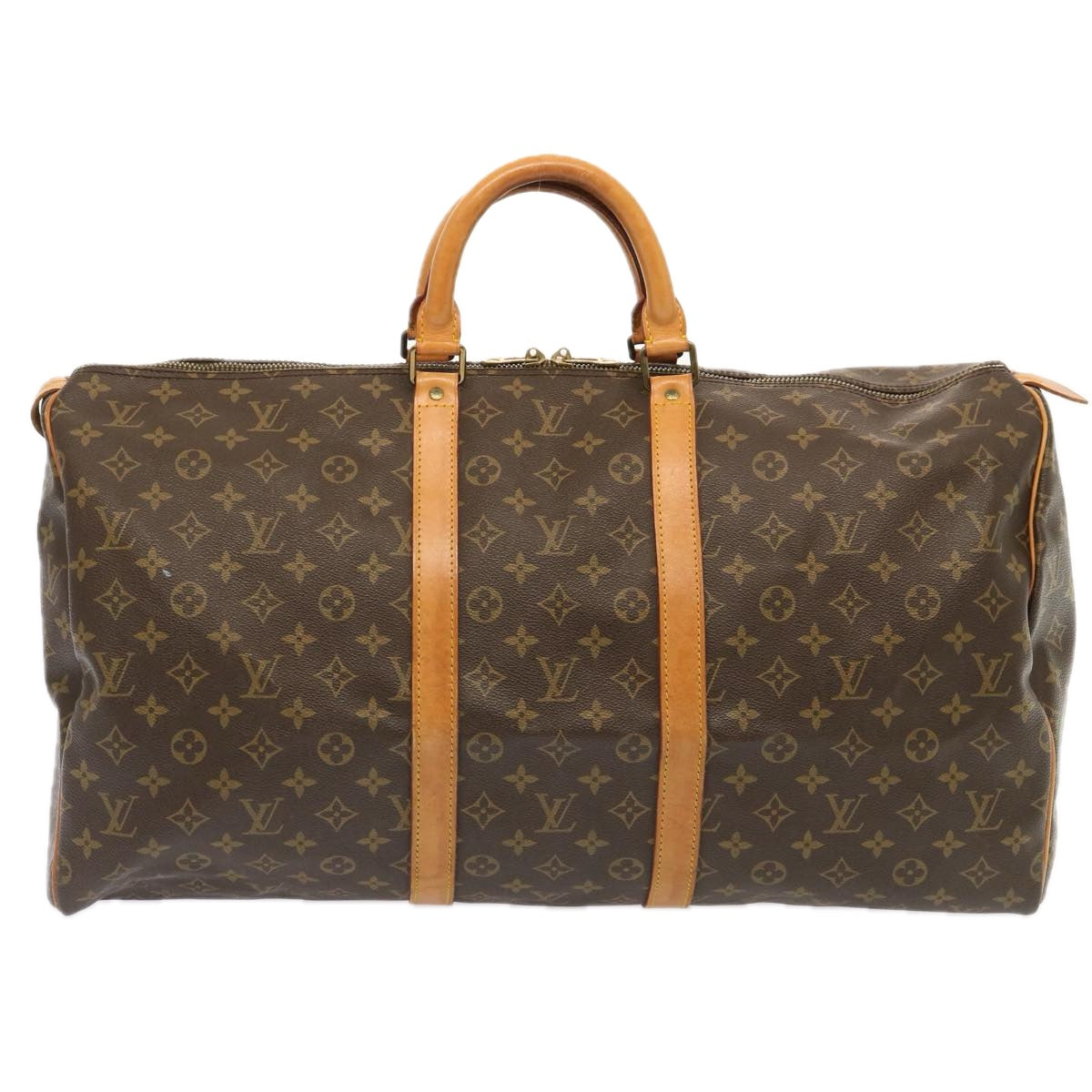 LOUIS VUITTON Monogram Keepall 55 Boston Bag M41424 LV 71471