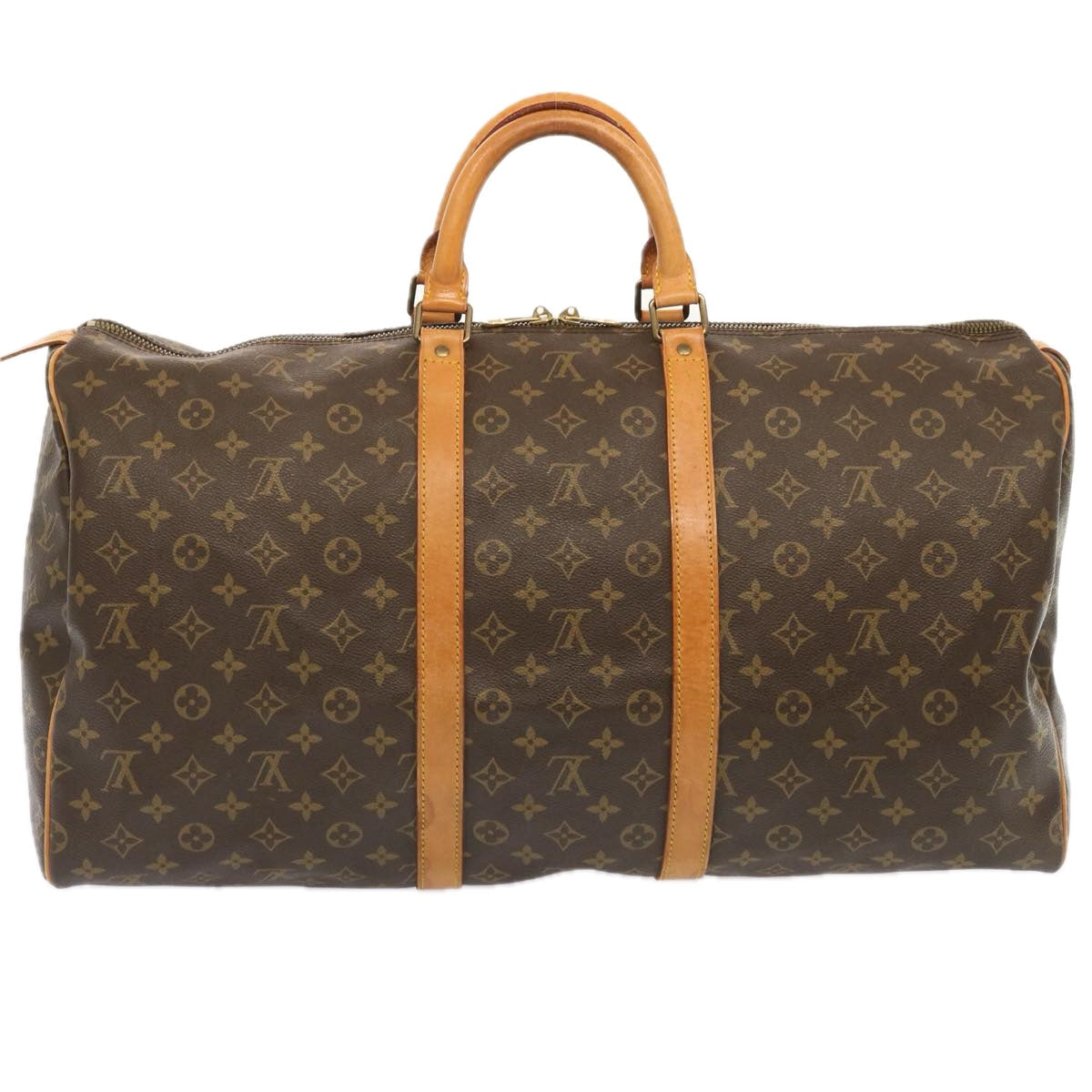 LOUIS VUITTON Monogram Keepall 55 Boston Bag M41424 LV 71471