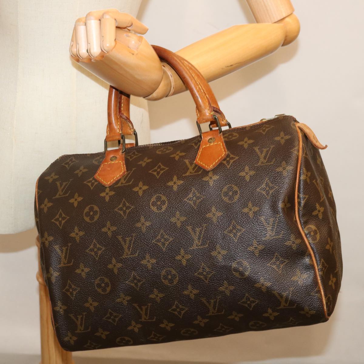 LOUIS VUITTON Monogram Speedy 30 Hand Bag M41526 LV 71478