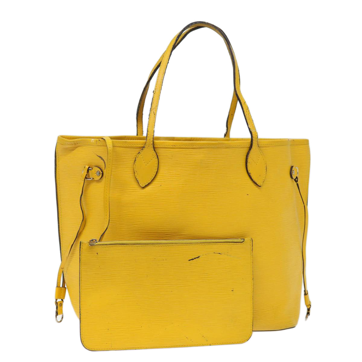 LOUIS VUITTON Epi Neverfull MM Tote Bag Mimosa M40957 LV 71485