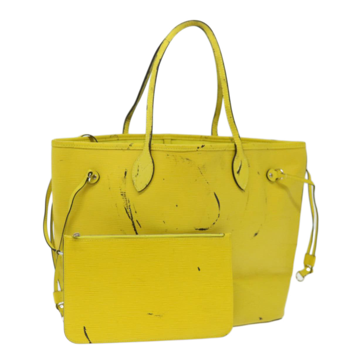 LOUIS VUITTON Epi Neverfull MM Tote Bag Yellow Pistachian M40956 LV 71486