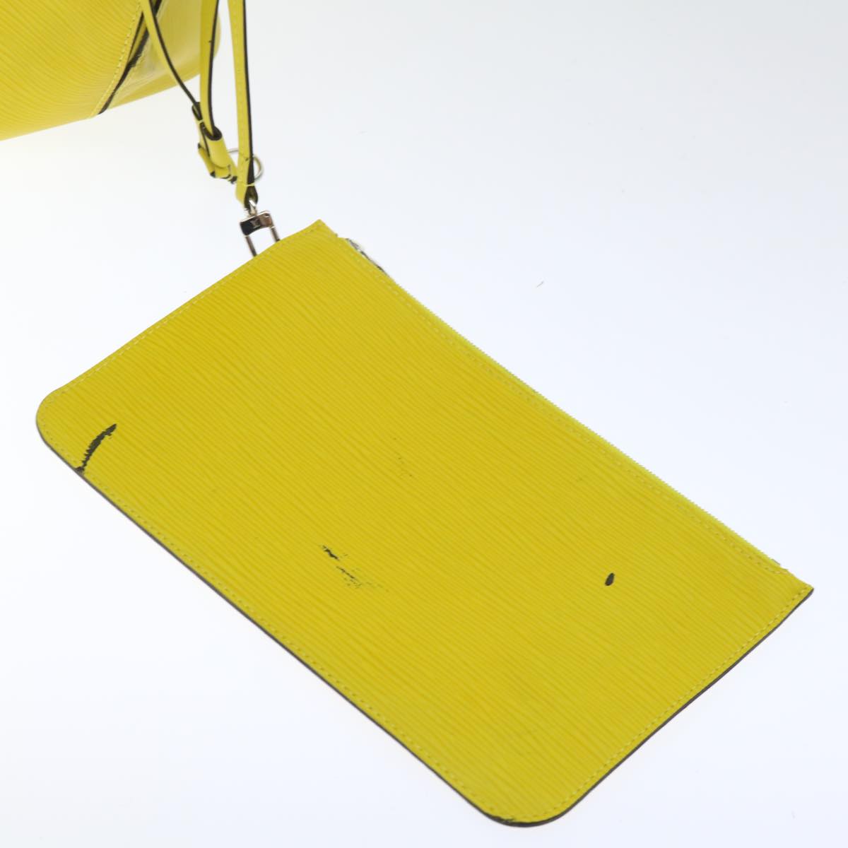 LOUIS VUITTON Epi Neverfull MM Tote Bag Yellow Pistachian M40956 LV 71486