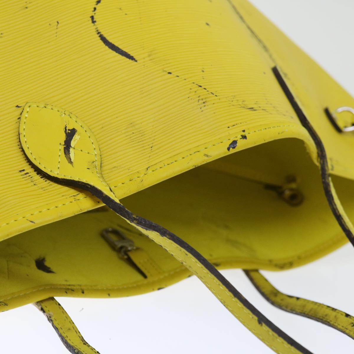 LOUIS VUITTON Epi Neverfull MM Tote Bag Yellow Pistachian M40956 LV 71486