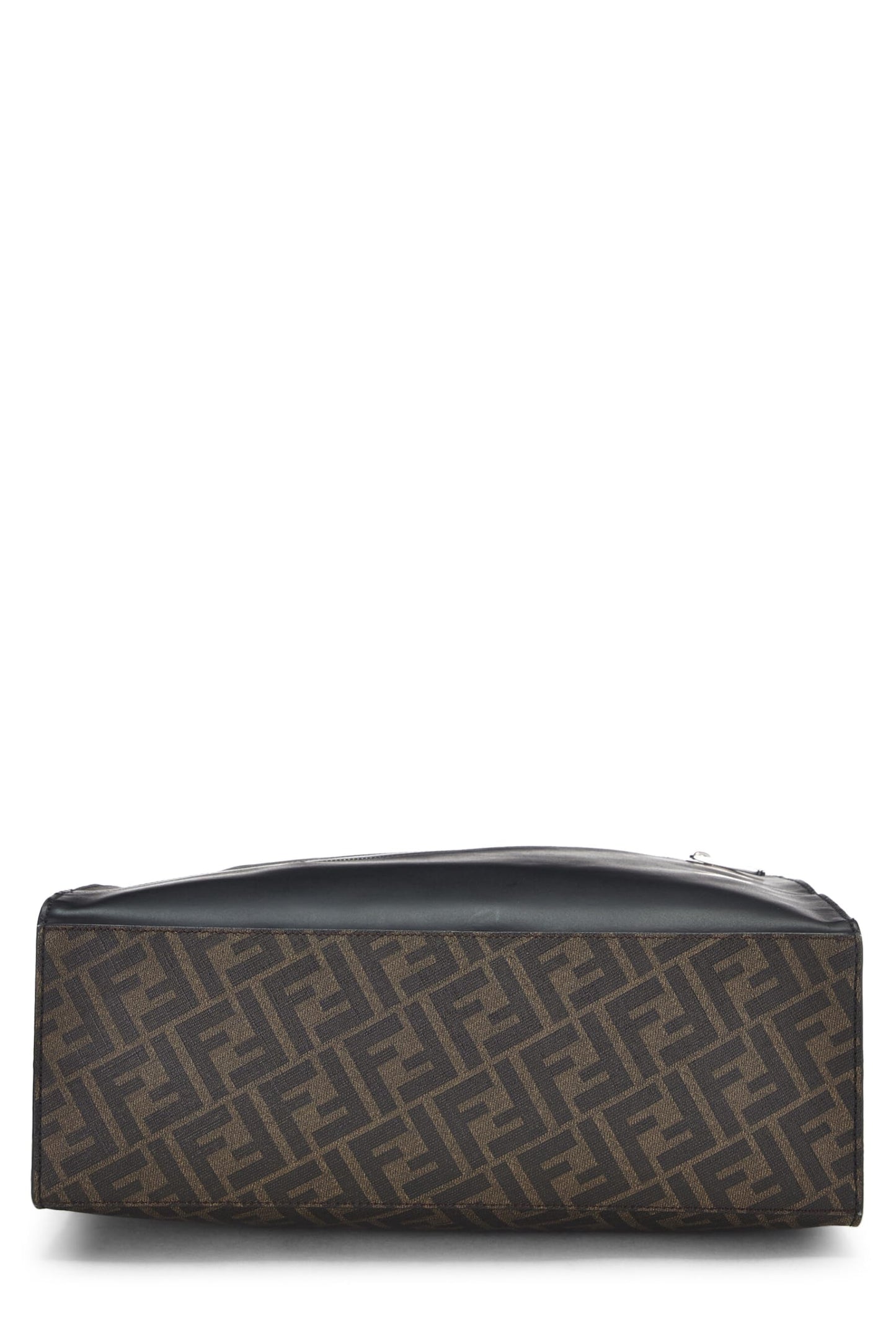 Fendi,  Brown Zucca Coated Canvas Tote, Black