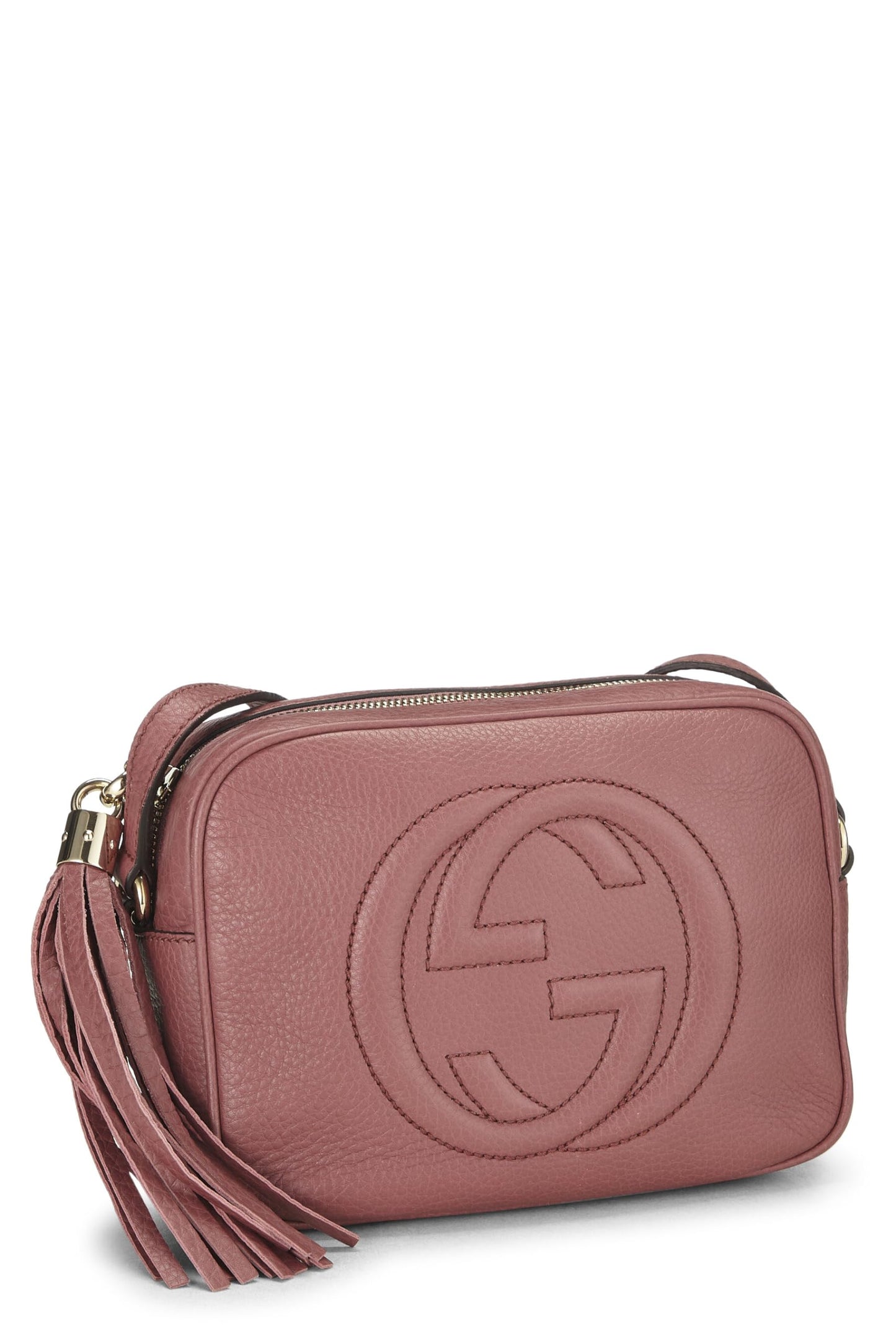 Gucci,  Pink Leather Grained Leather Soho Disco, Pink