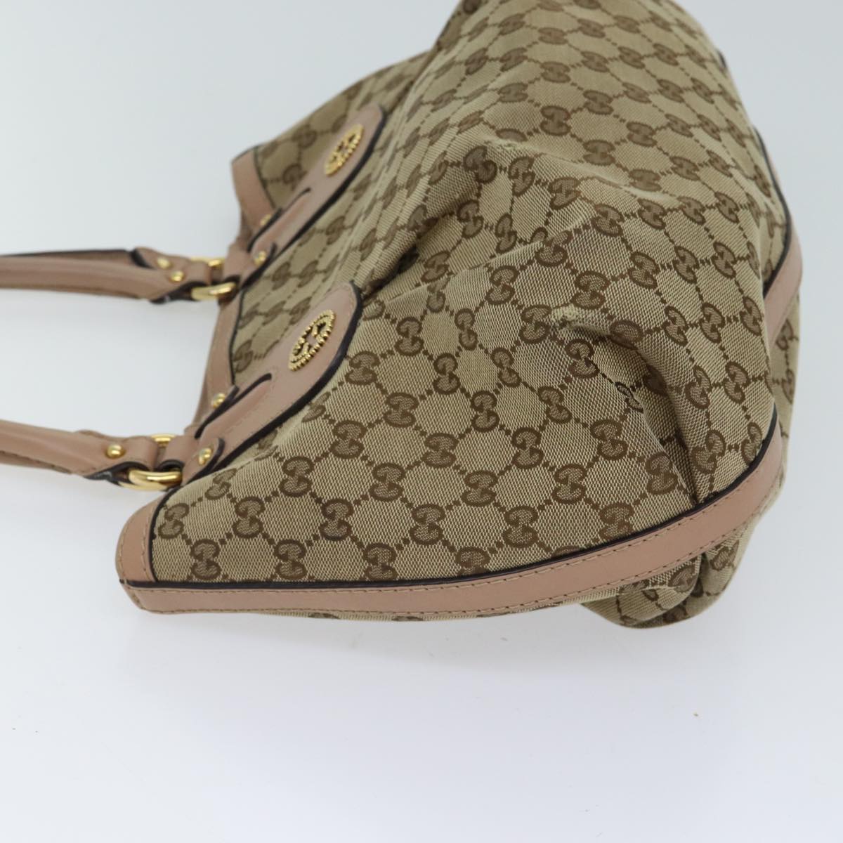GUCCI GG Canvas Hand Bag Beige 269953 71514