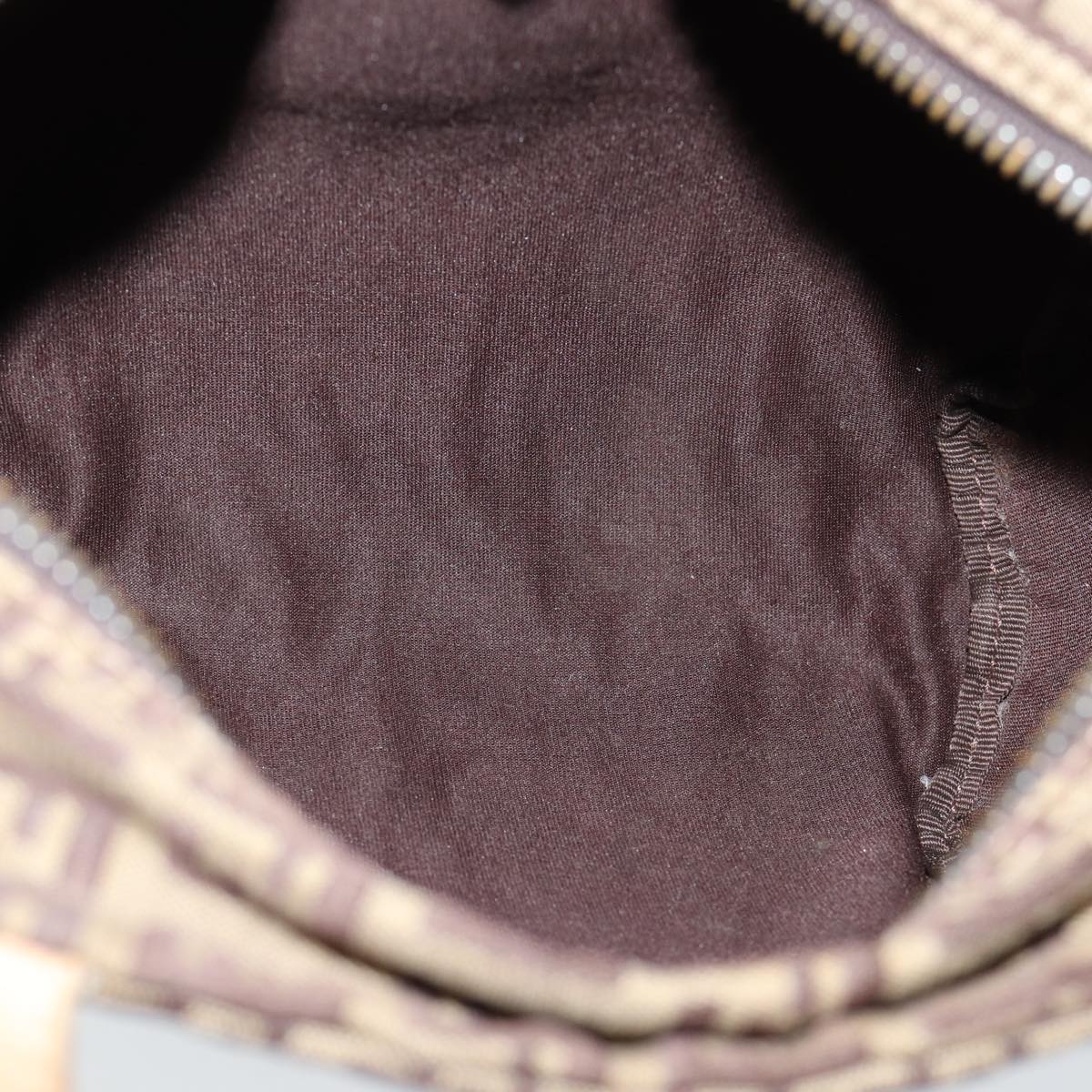 FENDI Zucchino Canvas Hand Bag Beige 71559