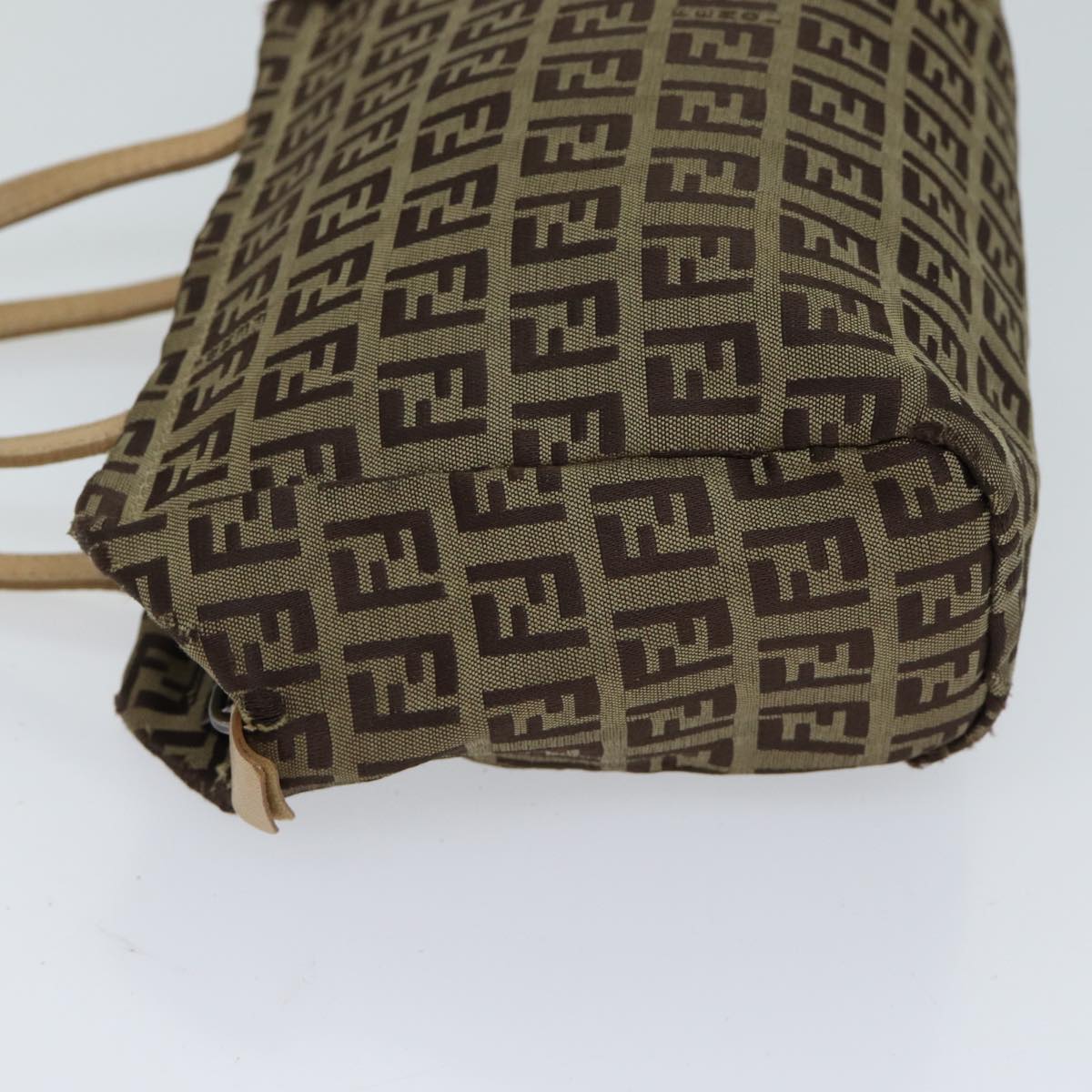 FENDI Zucchino Canvas Hand Bag Beige 71559