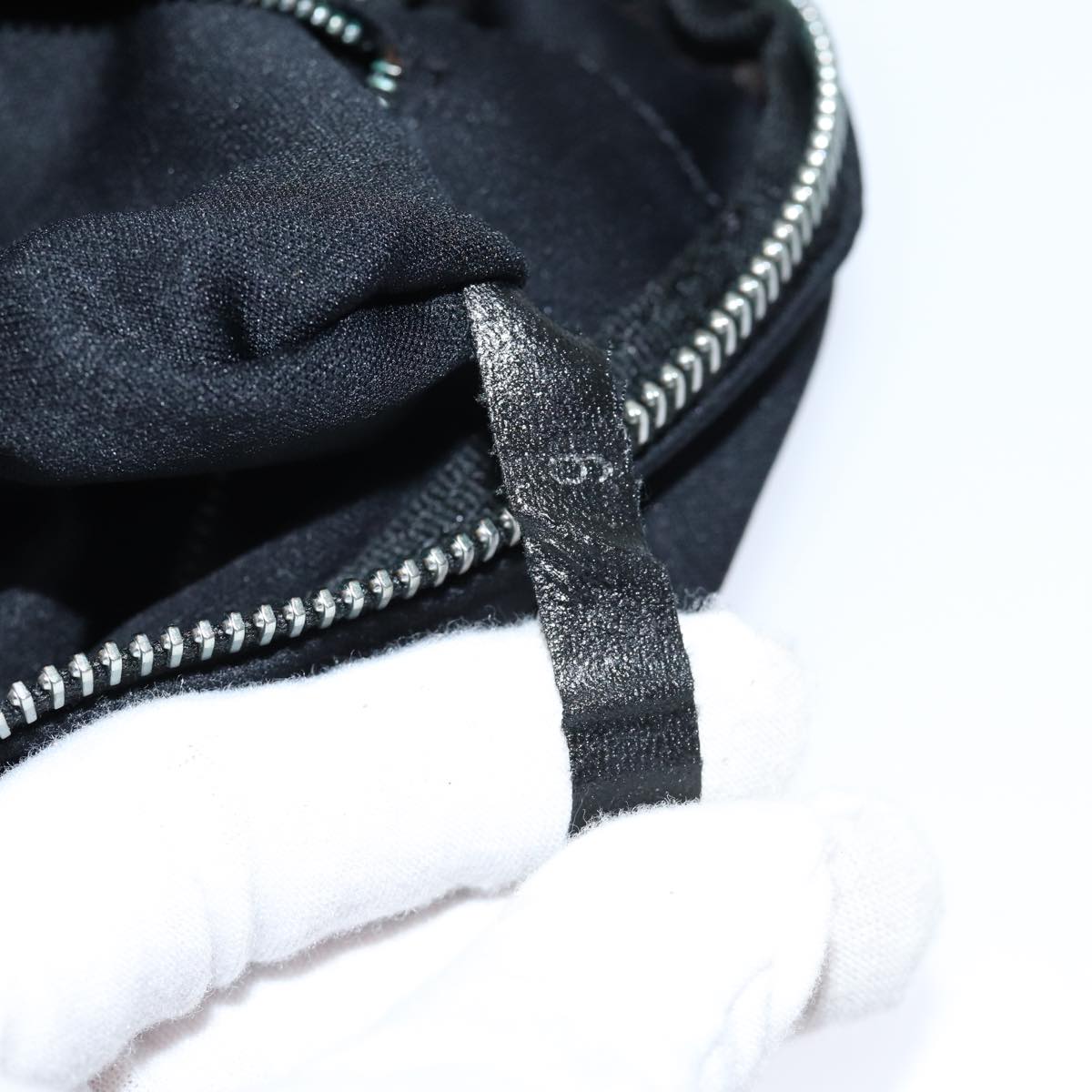 FENDI Hand Bag Nylon Black 71560