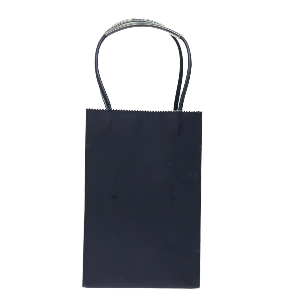 CHANEL Hand Bag Enamel Navy CC 71573