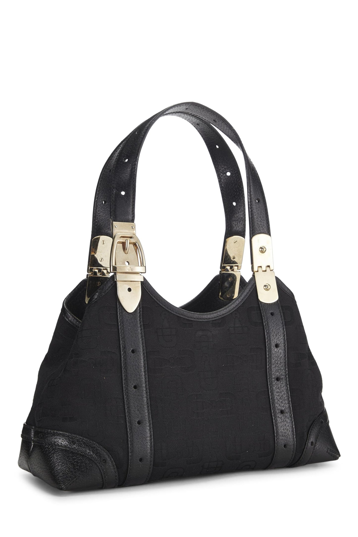 Gucci,  Black Canvas Tote Small, Black