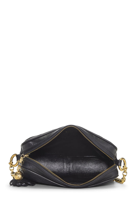 Chanel,  Black Quilted Lambskin Pocket Camera Bag Medium, Black