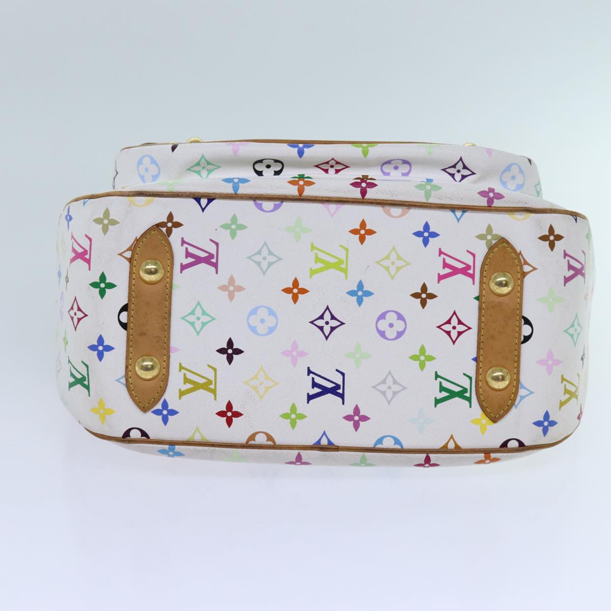LOUIS VUITTON Monogram Multicolor Rita Hand Bag 2way White M40125 LV 71601