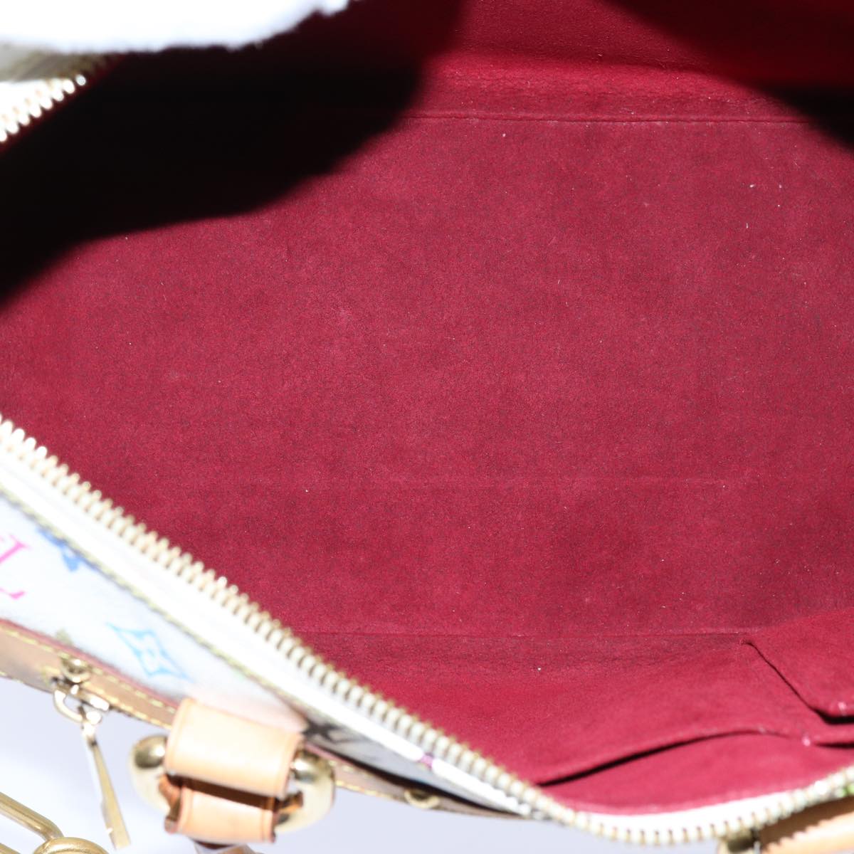 LOUIS VUITTON Monogram Multicolor Rita Hand Bag 2way White M40125 LV 71601