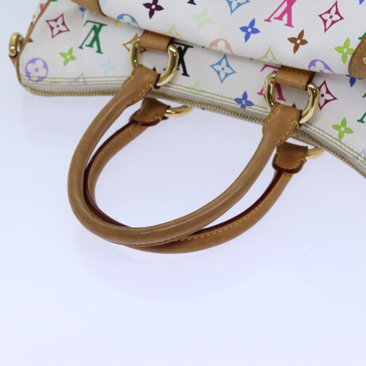 LOUIS VUITTON Monogram Multicolor Rita Hand Bag 2way White M40125 LV 71601