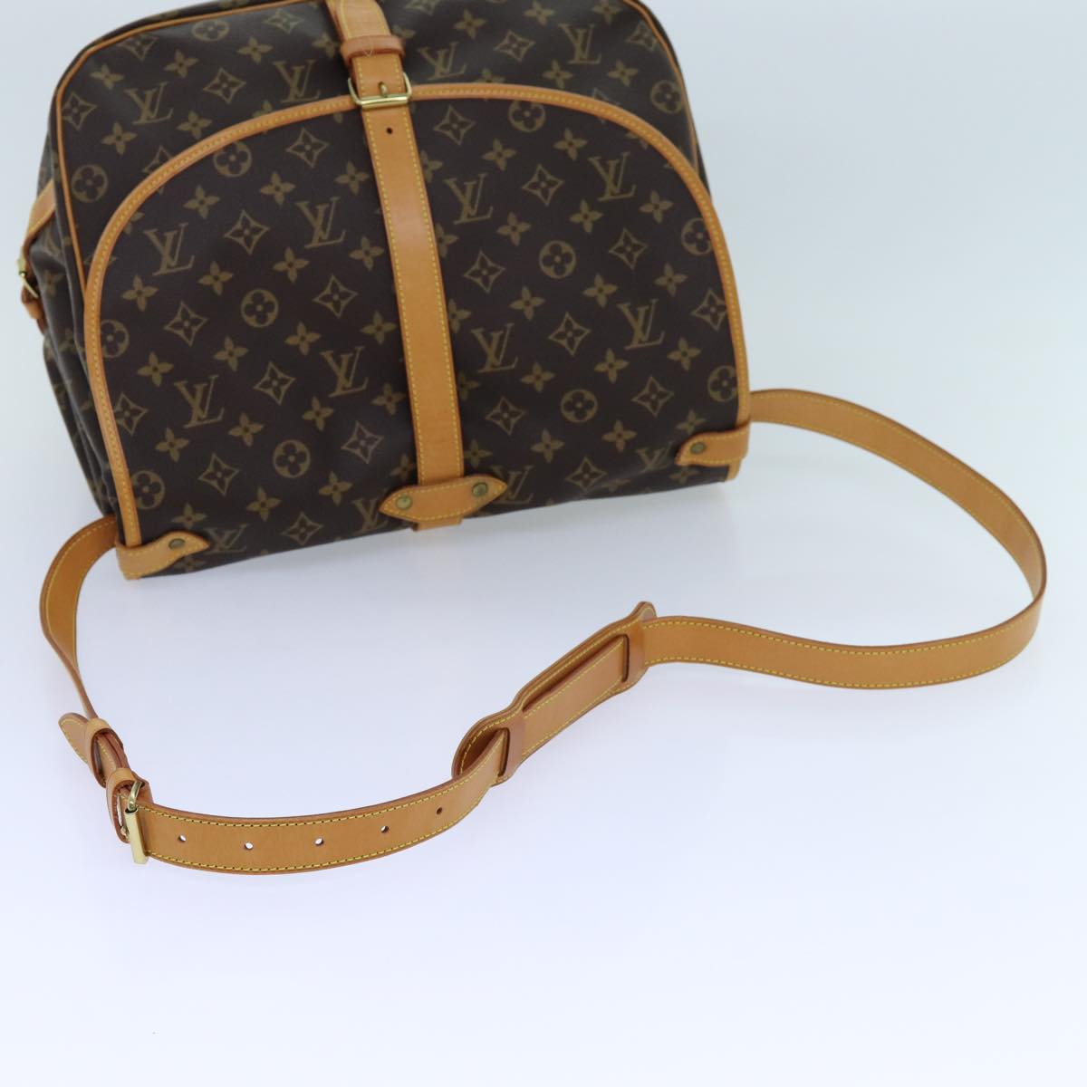 LOUIS VUITTON Monogram Saumur 35 Shoulder Bag M42254 LV 71604A
