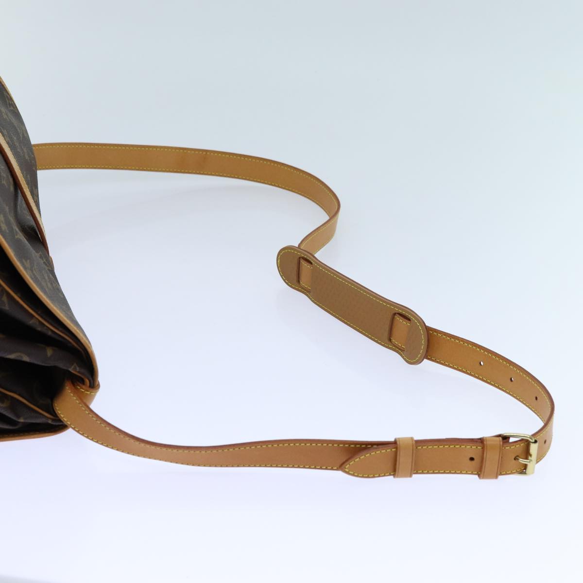 LOUIS VUITTON Monogram Saumur 35 Shoulder Bag M42254 LV 71604A