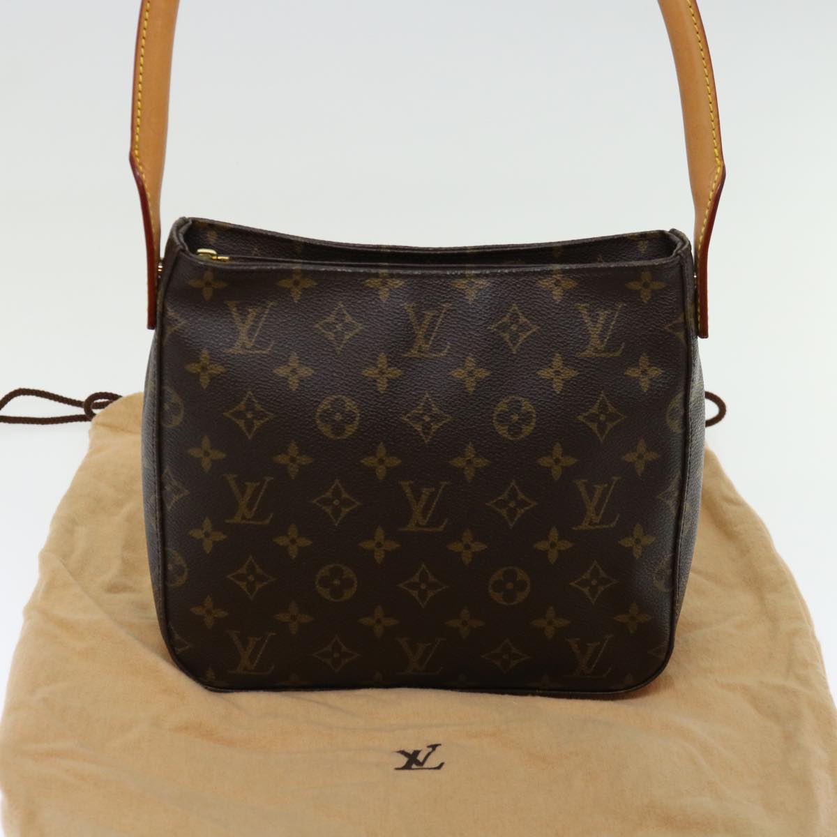 LOUIS VUITTON Monogram Looping MM Shoulder Bag M51146 LV 71605A